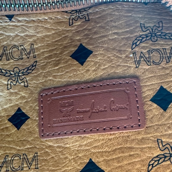 MCM Cognac Visetos Tote Bag - Picture 10 of 13